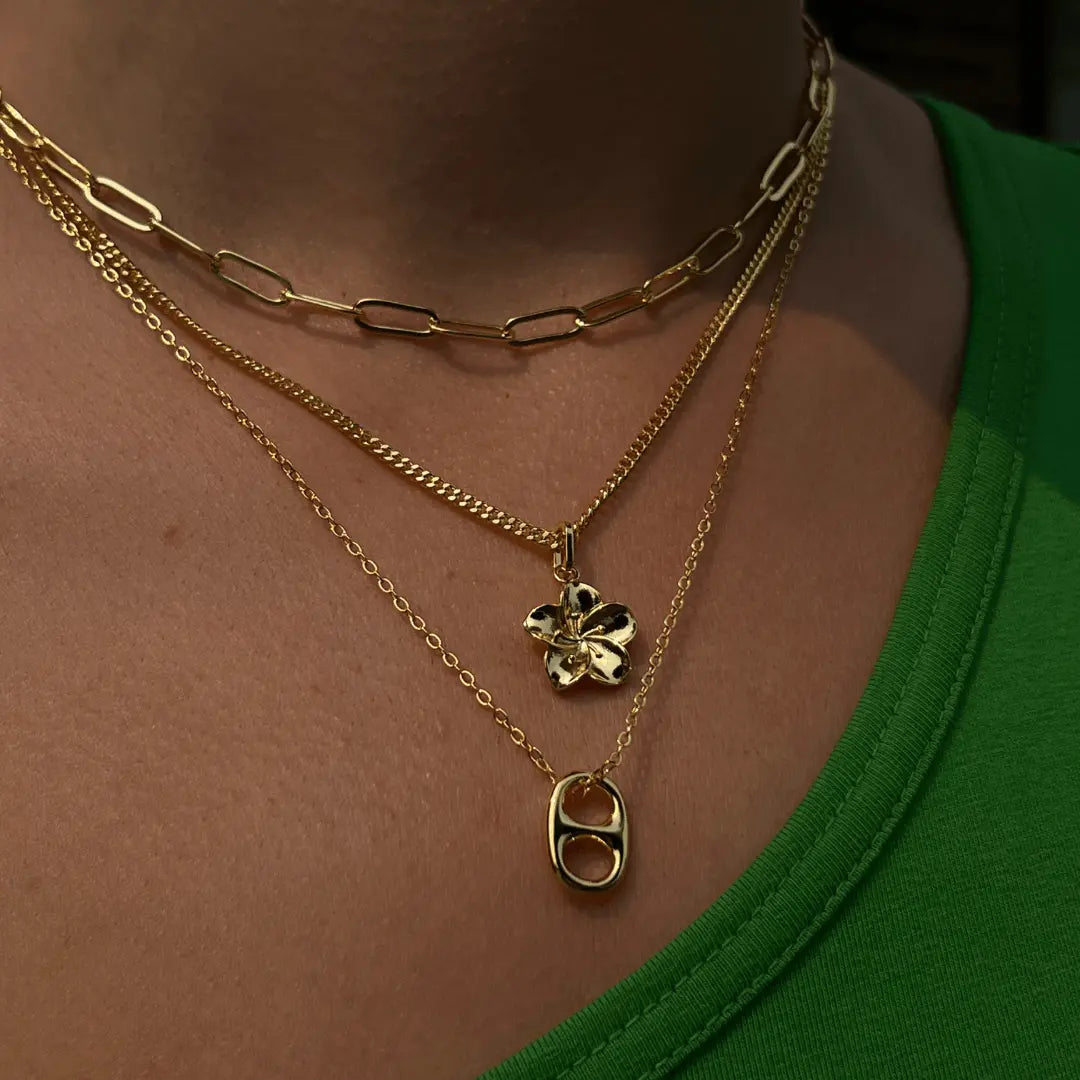 EVRY JEWELS Gold or Silver Plated Women'S Hypoallergenic Coastal Crush Necklace Collection