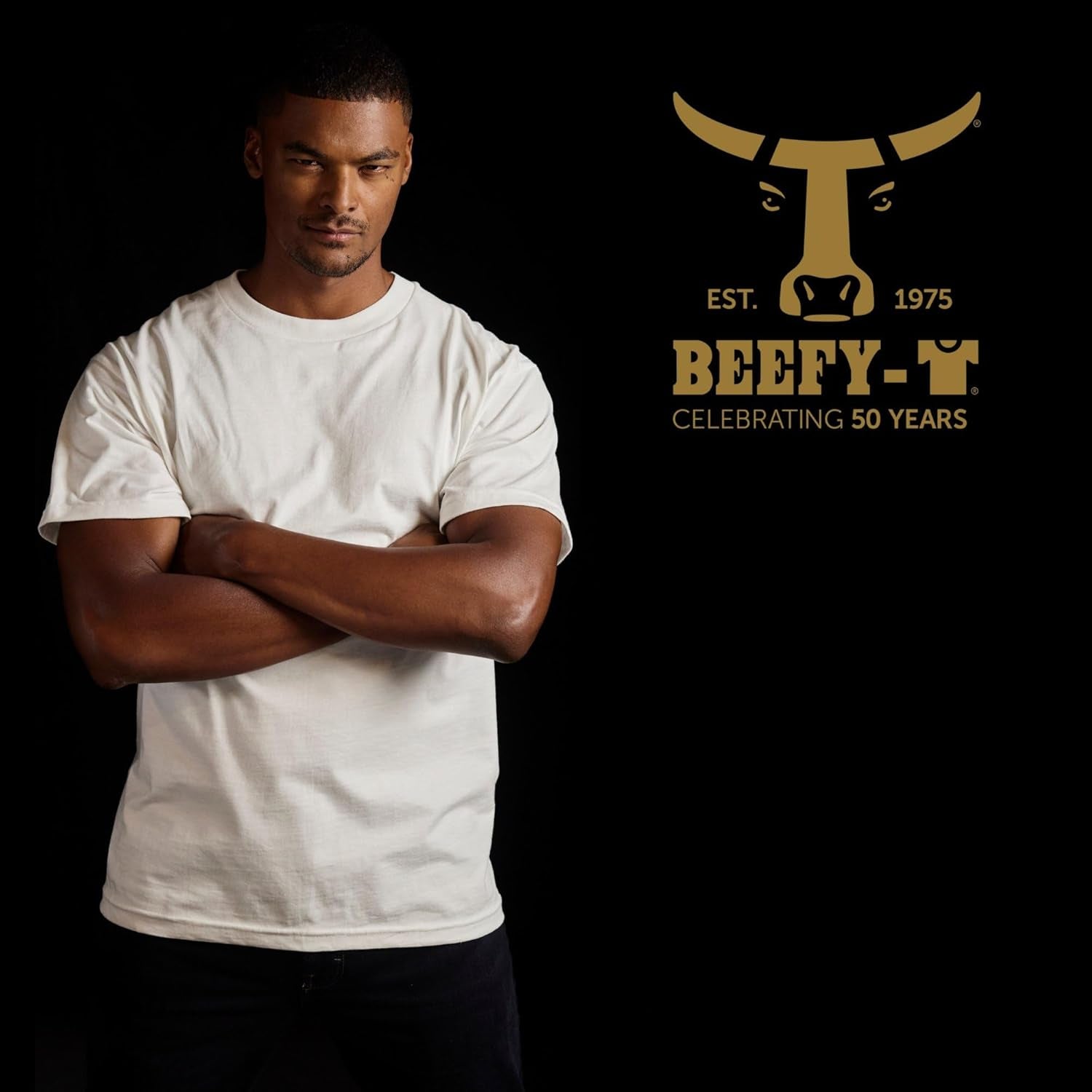 Men's Beefy-T Heavyweight Cotton T-Shirt, Available in 1 or 2 Pack, Big & Tall Sizes