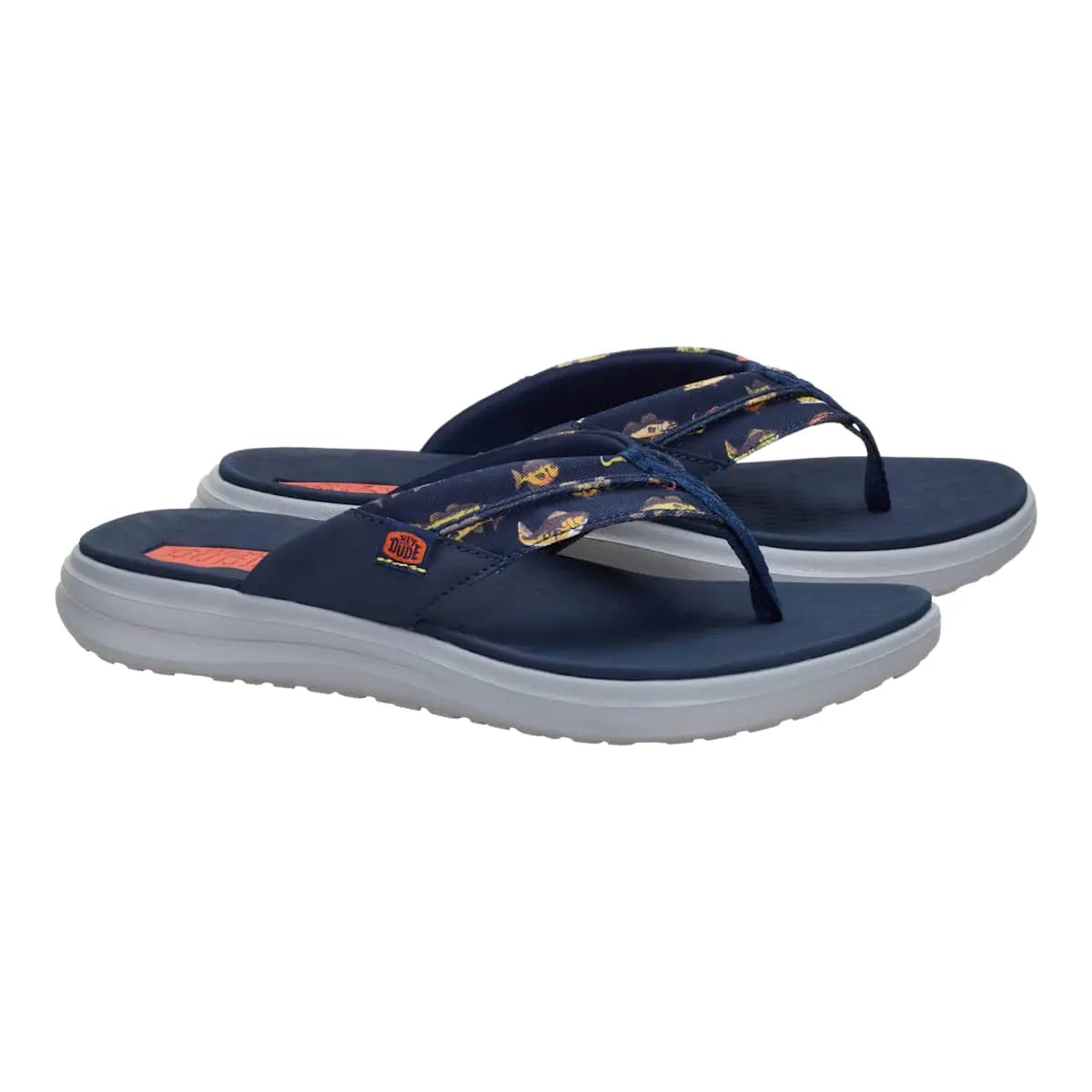 HEYDUDE Finn Flip Cast - Comfortable Slip on Sandals for Men