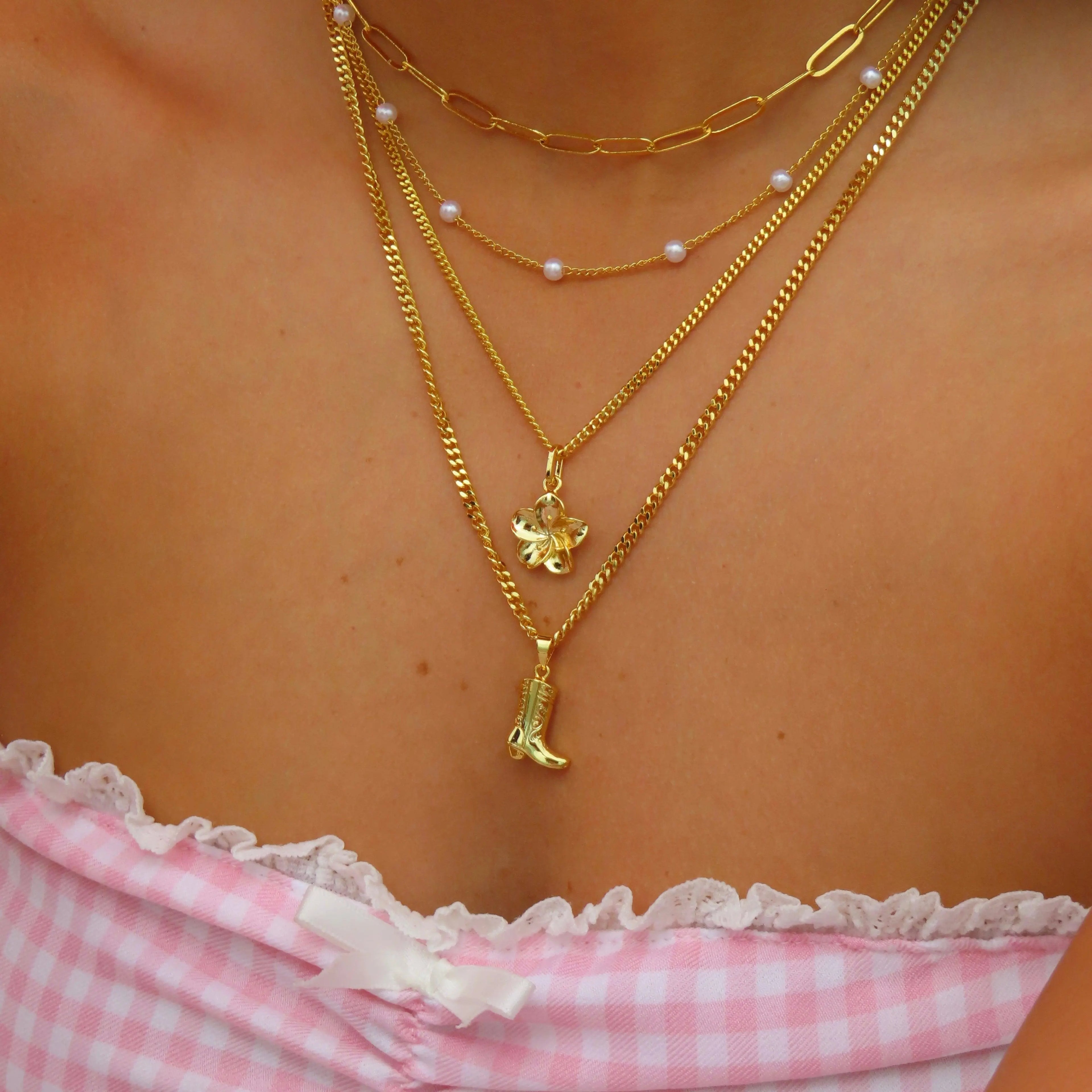 EVRY JEWELS Gold or Silver Plated Women'S Hypoallergenic Coastal Crush Necklace Collection