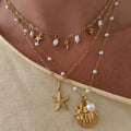 EVRY JEWELS Gold or Silver Plated Women'S Hypoallergenic Coastal Crush Necklace Collection