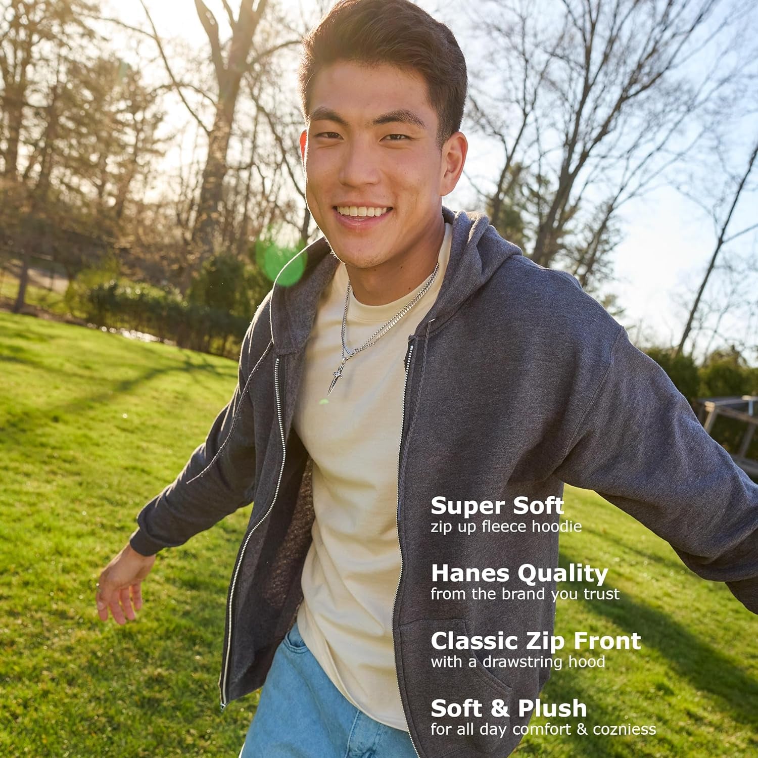 Men's EcoSmart Fleece Full-Zip Hoodie