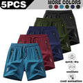 Ultimate Comfort: Men’s 3-Pack Quick-Dry Athletic Shorts with Zipper Pockets - Perfect for Summer Workouts and Outdoor Adventures
