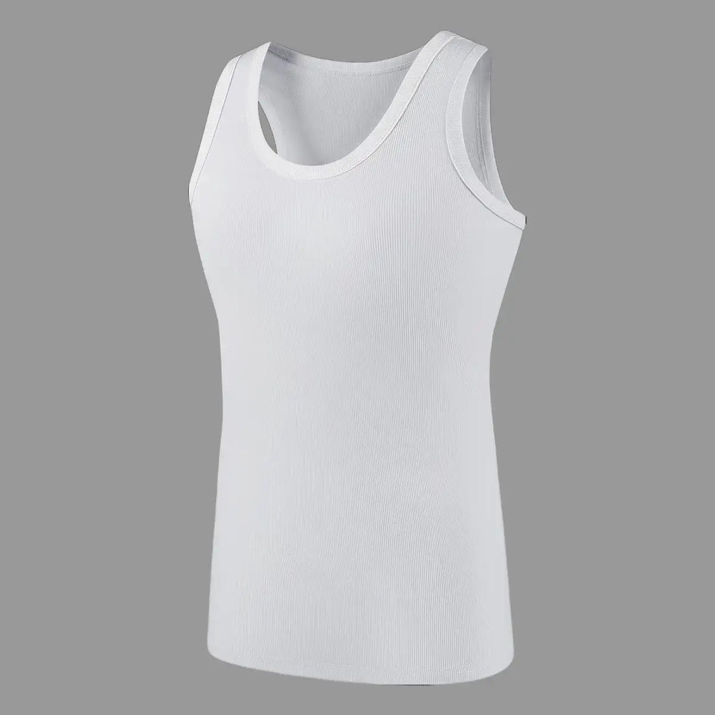 Elevate Your Summer Wardrobe with 3PCS Men's Lightweight Ribbed Knit Tank Tops - Perfect for Gym, Casual Wear, and Outdoor Fitness!