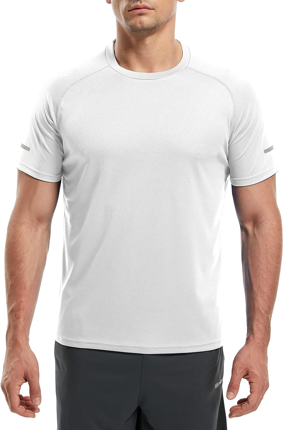 Men's Quick-Dry Moisture-Wicking Short Sleeve Mesh Athletic Workout Shirts - 1/3 Pack