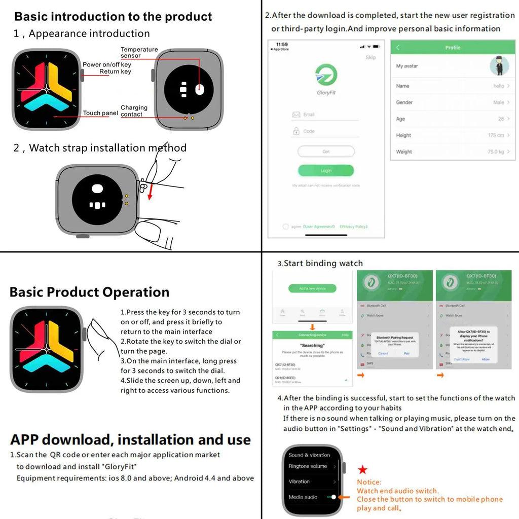 Revolutionary Fitness Tracker Smartwatch with Bluetooth Calling - Touchscreen Activity Watch for iPhone and Android