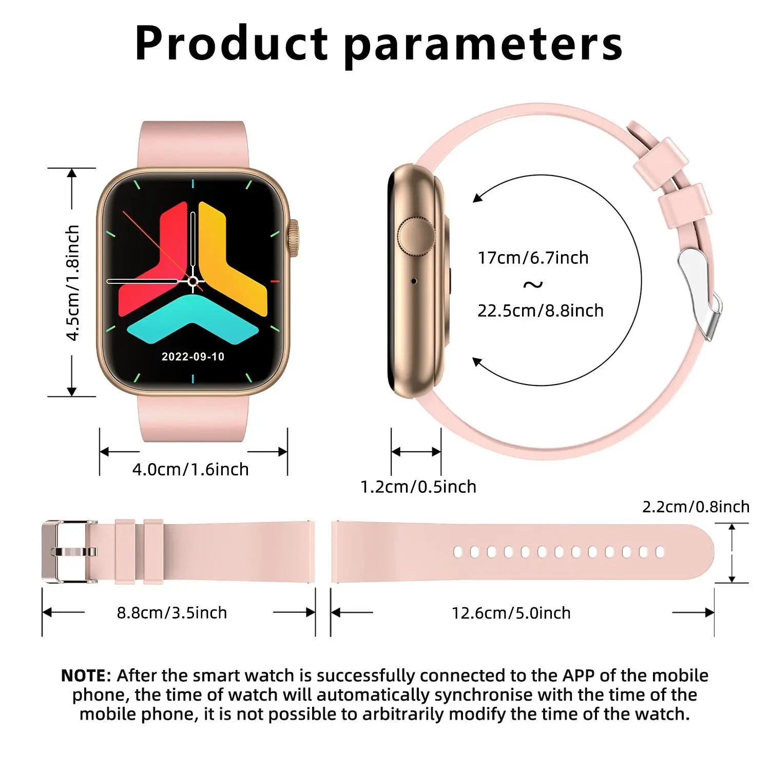 Revolutionary Fitness Tracker Smartwatch with Bluetooth Calling - Touchscreen Activity Watch for iPhone and Android