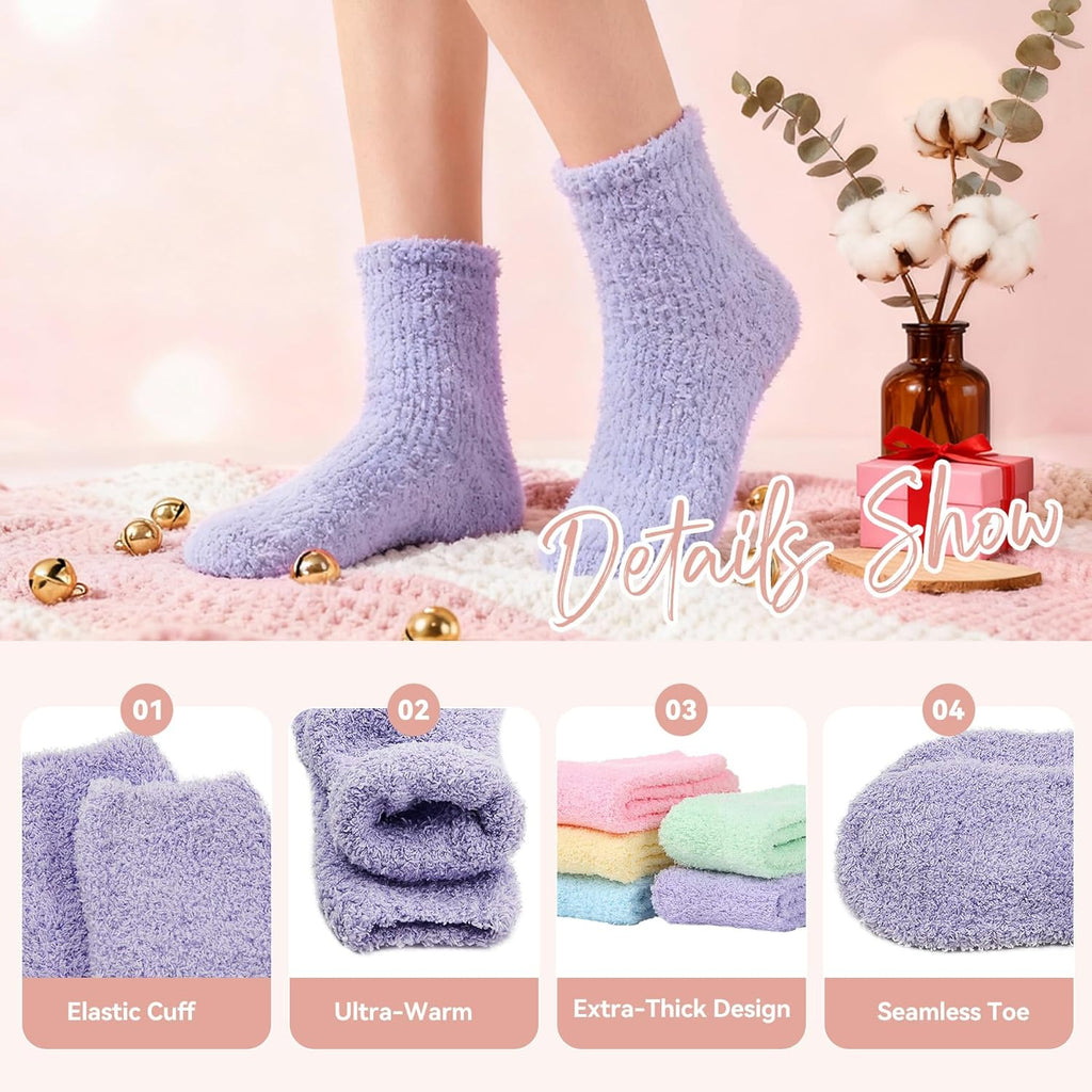 Indulge in Cozy Luxury with Zando Women's Fuzzy Slipper Socks - Your Ultimate Winter Comfort Companion