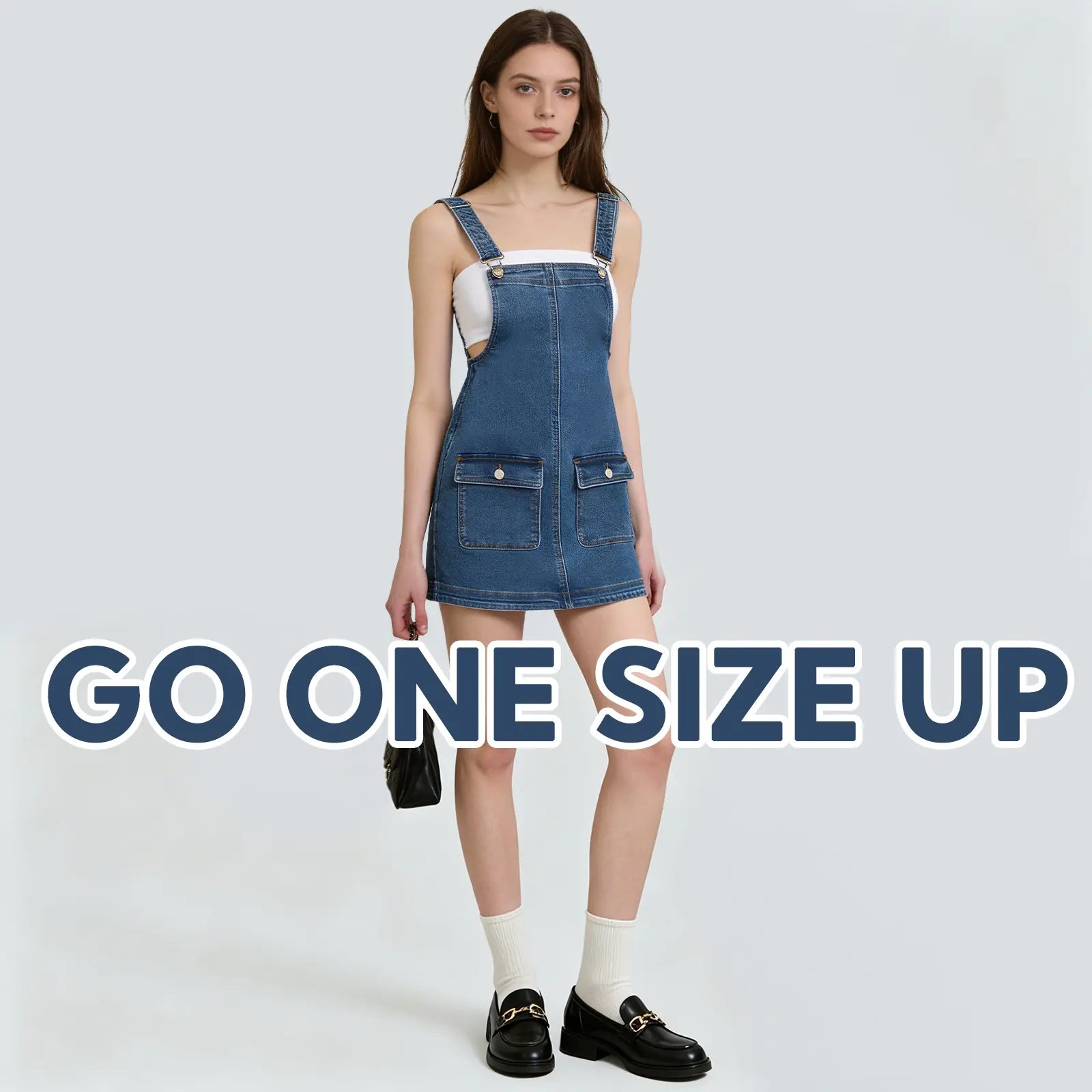 Fireswan Women'S Minimalist Greenish Denim Sleeveless Mini Overalls Dress - Adjustable Straps, Pockets, Casual Comfy Jumpsuit, Lady'S Women'S Clothes #Tiktokshopspringglowup