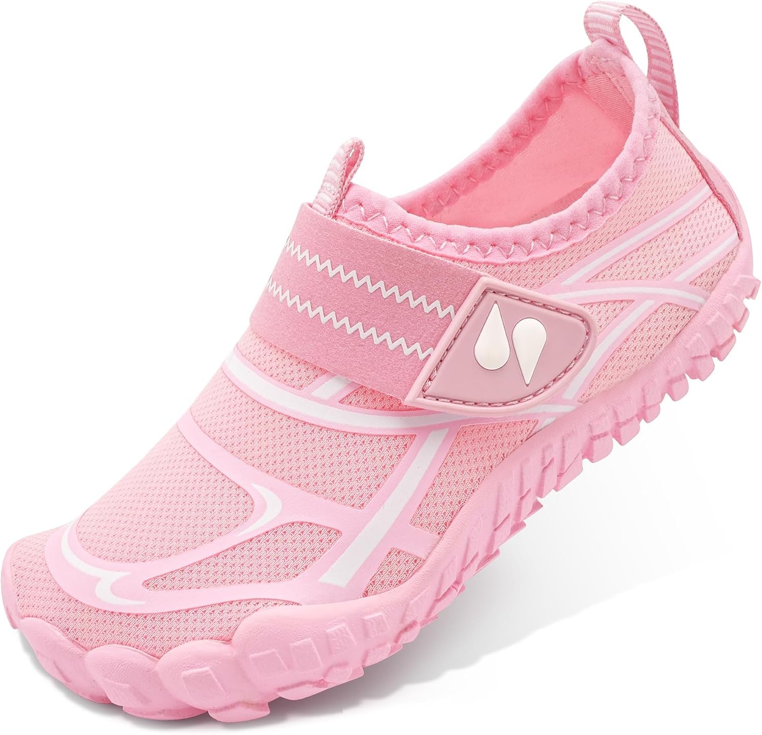 Kids Aqua Shoes with Wide Toe Box - Barefoot Quick Dry Non-Slip Water Footwear for Toddlers and Children for Beach and Pool Activities