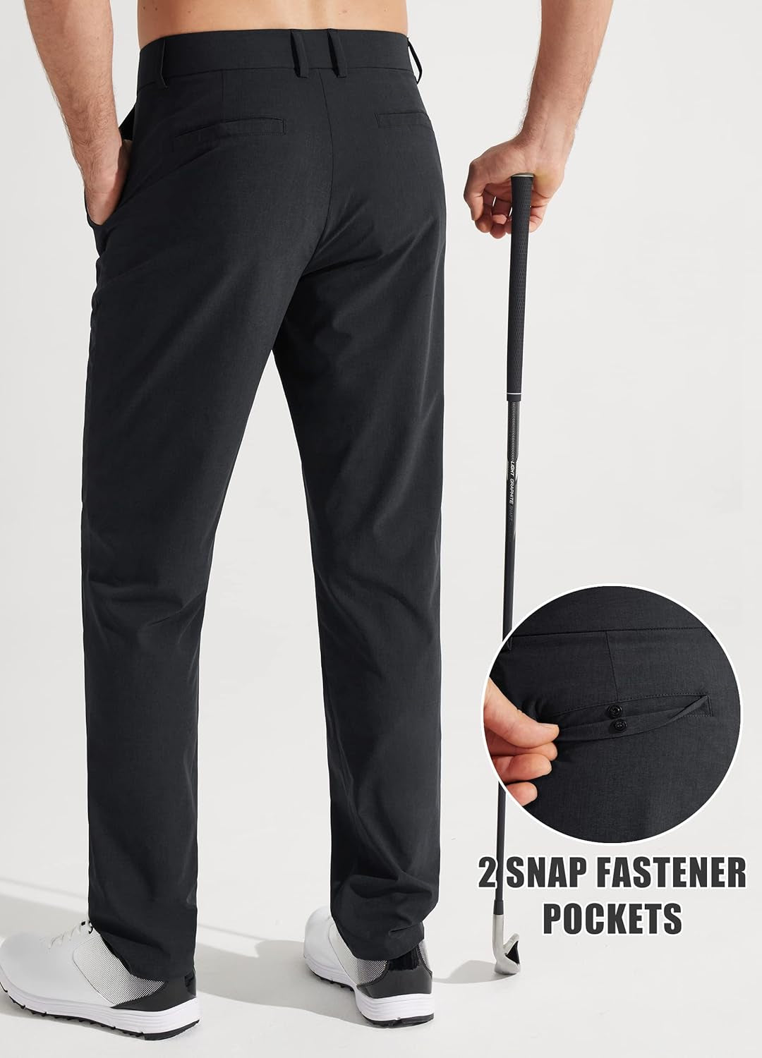 Elevate Your Style with Libin Men's Quick-Dry Stretch Golf and Dress Pants - Perfect for Golfing and Casual Outings in Sizes 30" to 34"