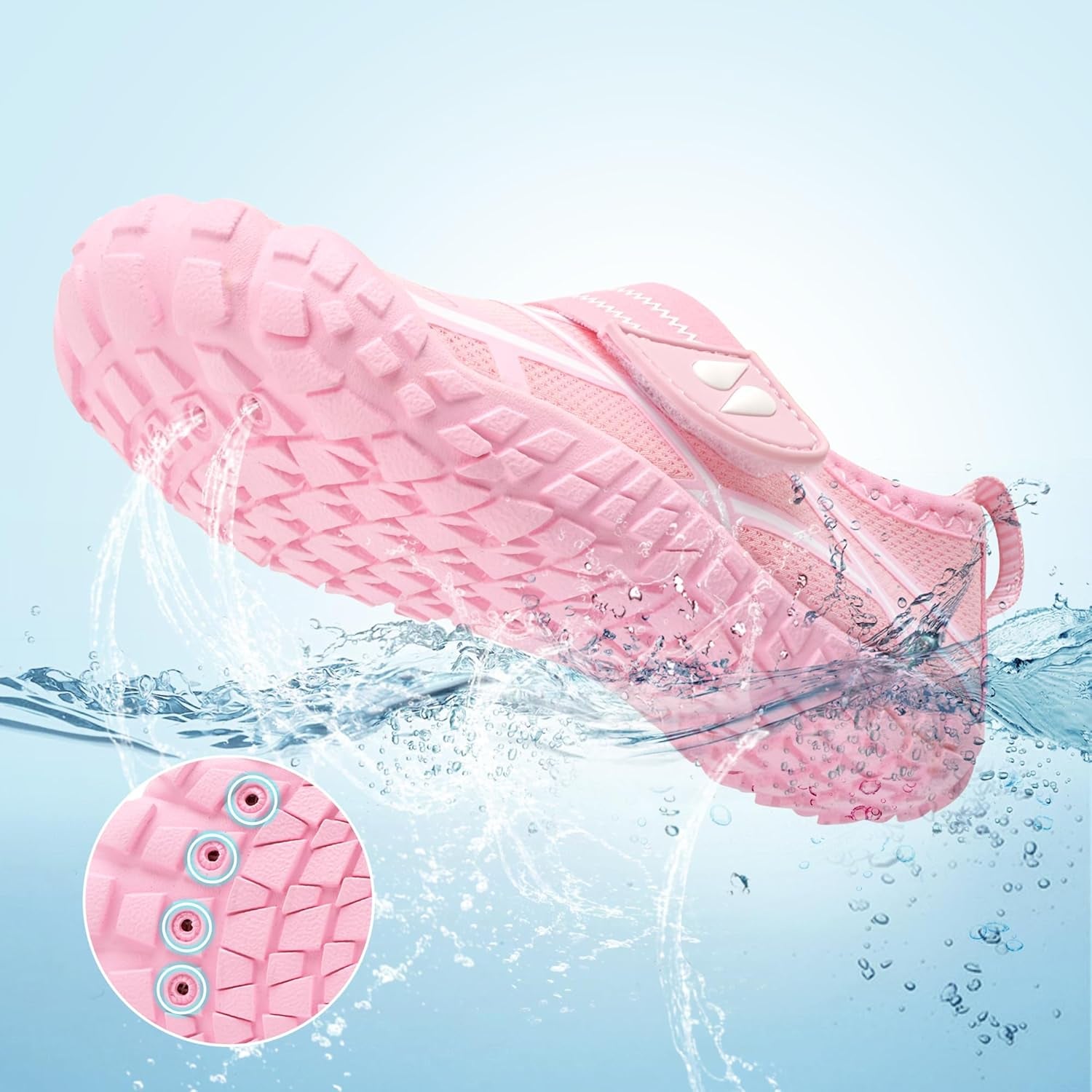 Kids Aqua Shoes with Wide Toe Box - Barefoot Quick Dry Non-Slip Water Footwear for Toddlers and Children for Beach and Pool Activities