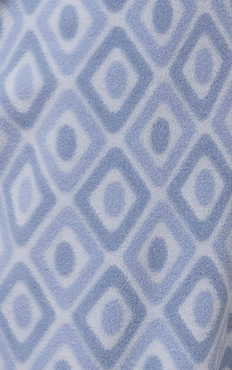Cozy Up in Style with Our Women's Periwinkle Geo Print Snuggle Fleece Pajamas